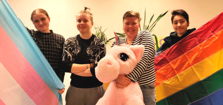 Setan nuorisotoimikunnan jäseniä 2020.