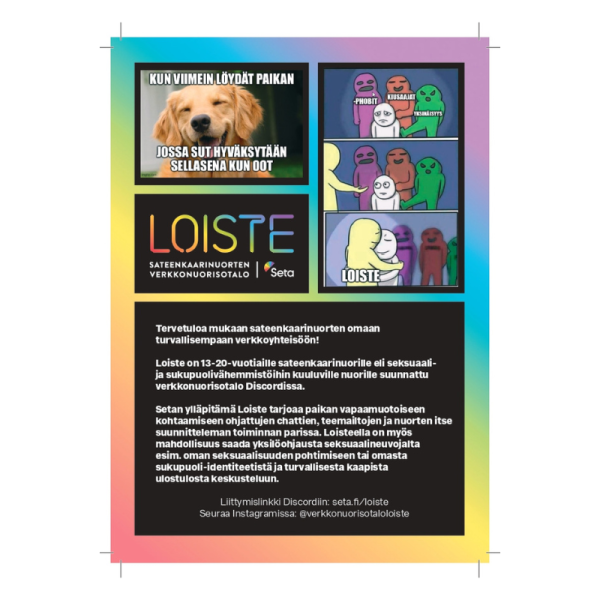 Loisteen tarrakortti ja esite / päättynyt hanke - Image 2