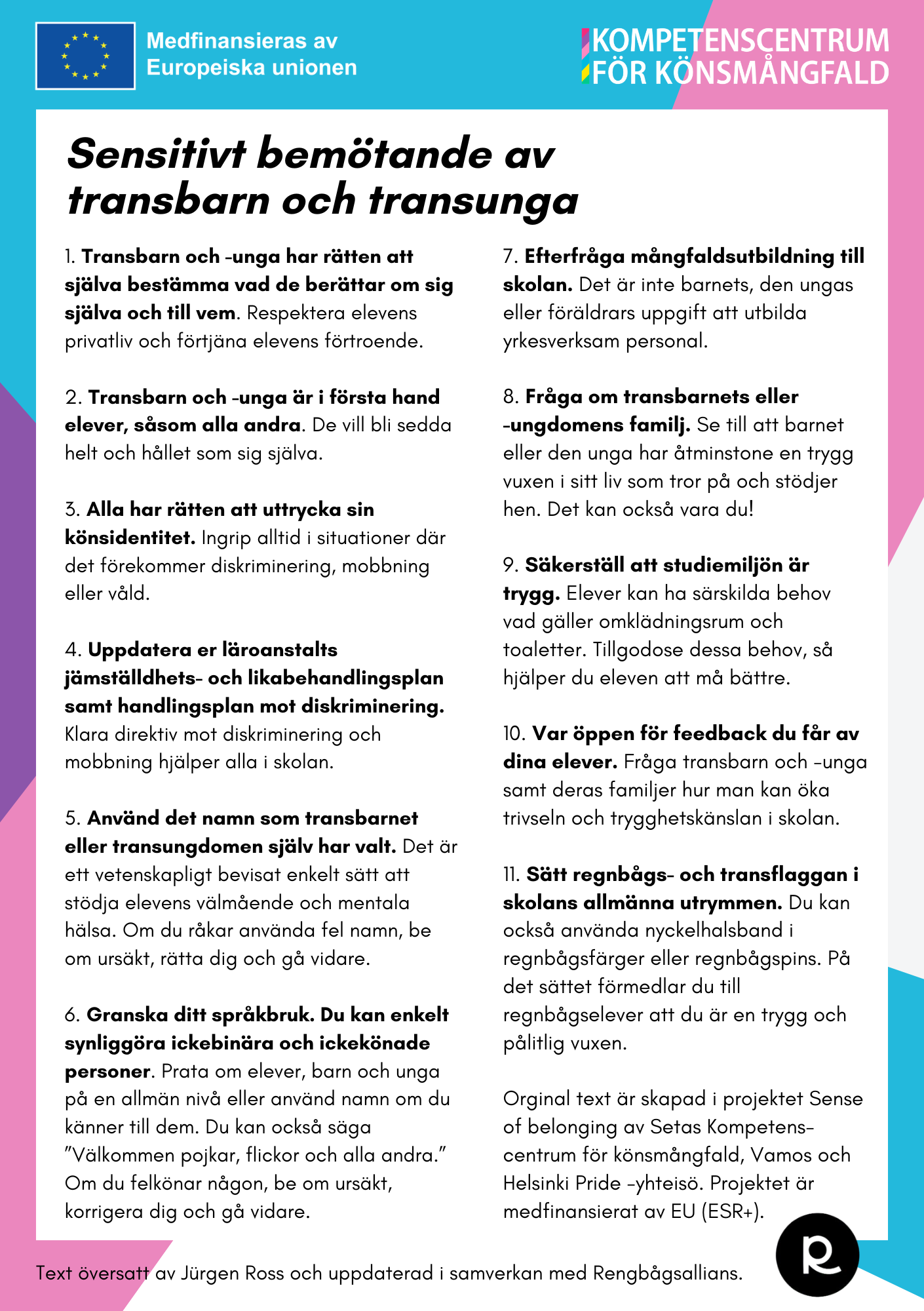 Sensitivt bemötande av transbarn och transunga - Image 2